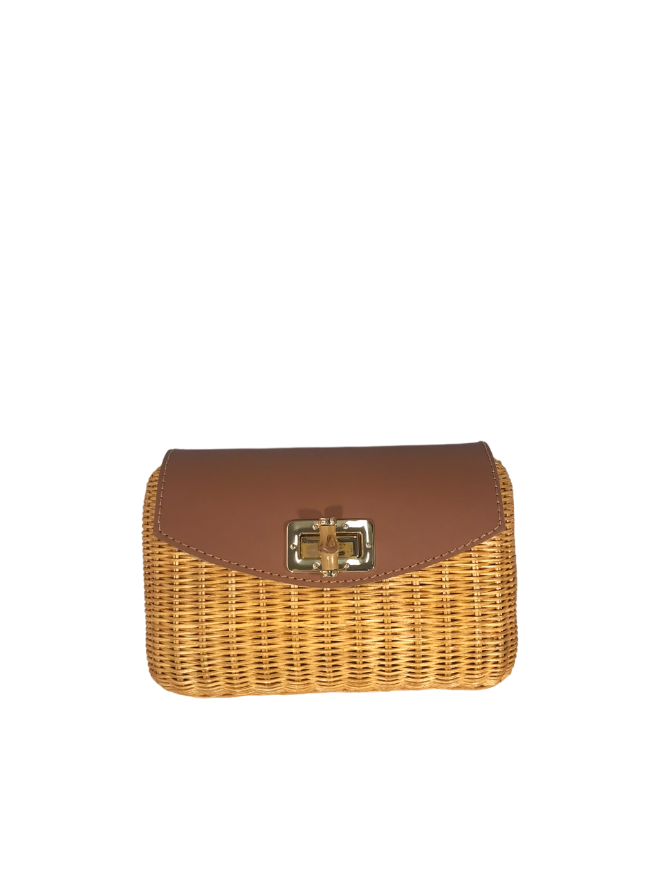 Thayla Rattan Clutch Bag