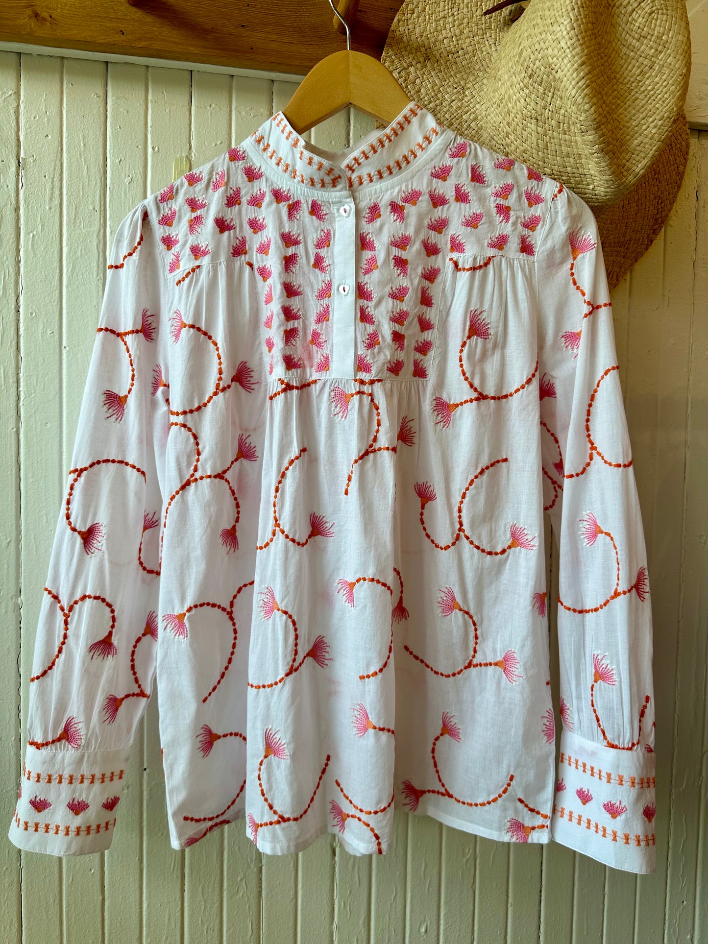 Juniper Berry Blouse - Dandelion Embroidery