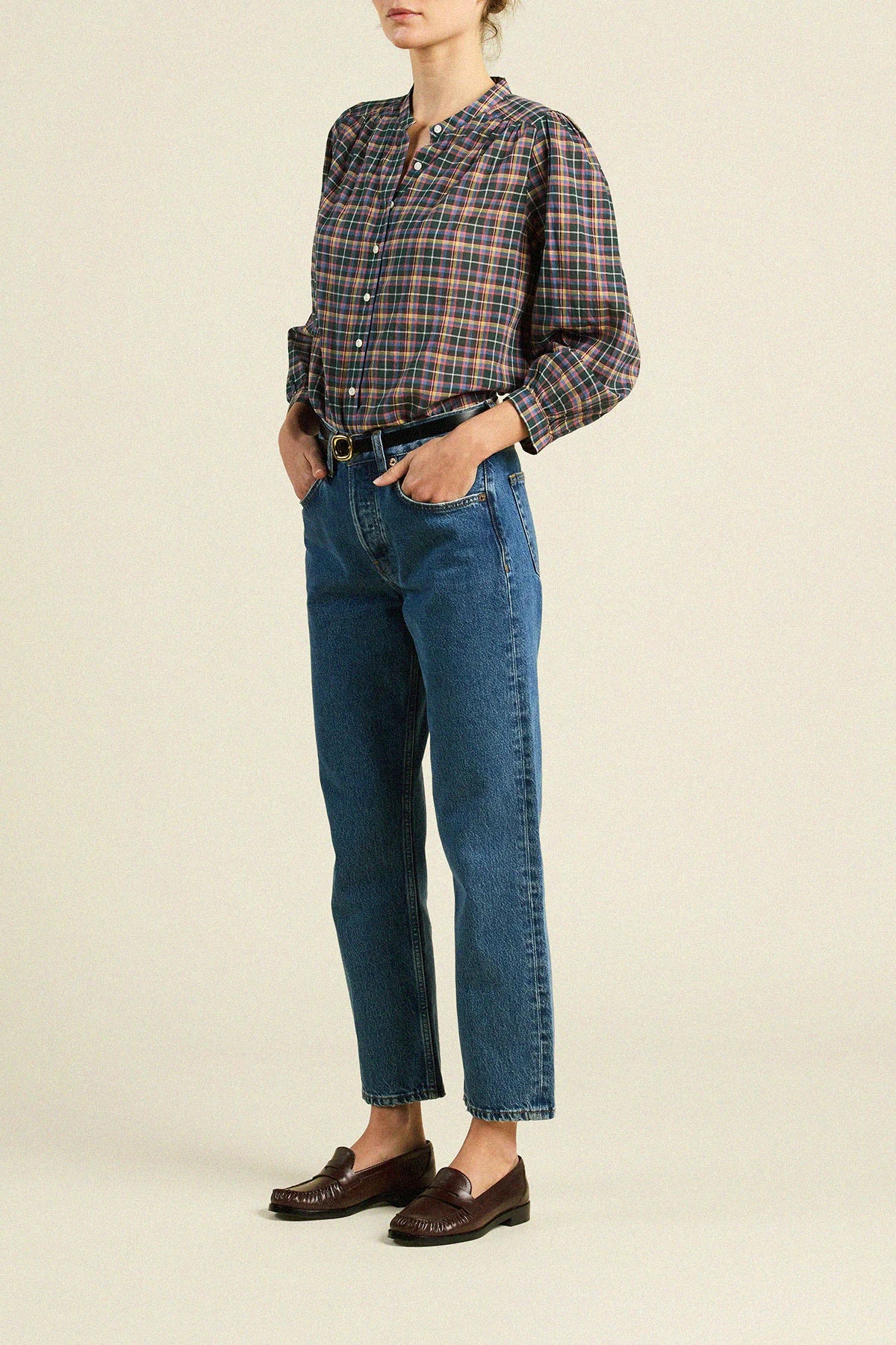 Clara Blouse - Prisma Plaid