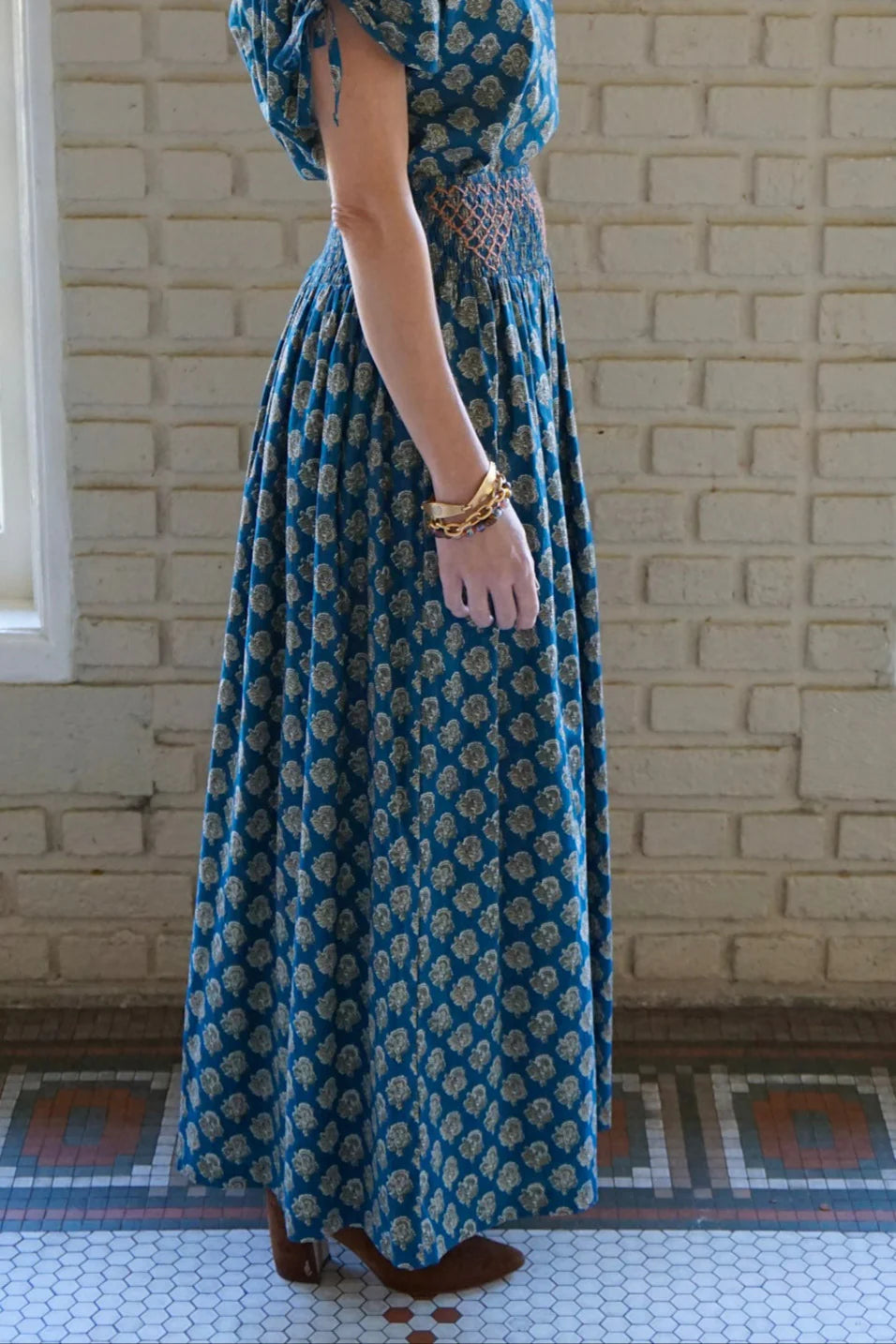 Mia Maxi Skirt - Teal