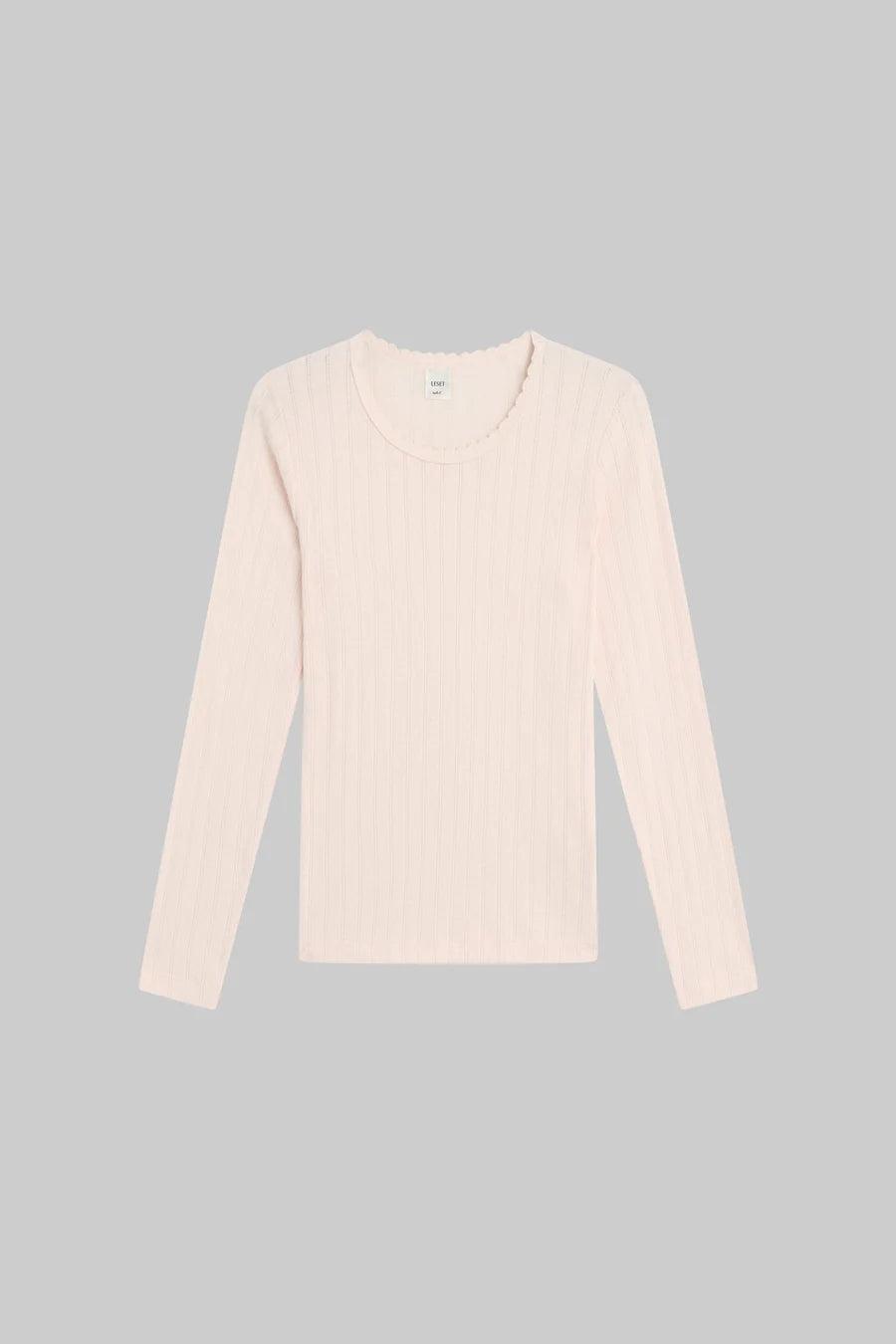 Pointelle Slim Fit Long Sleeve