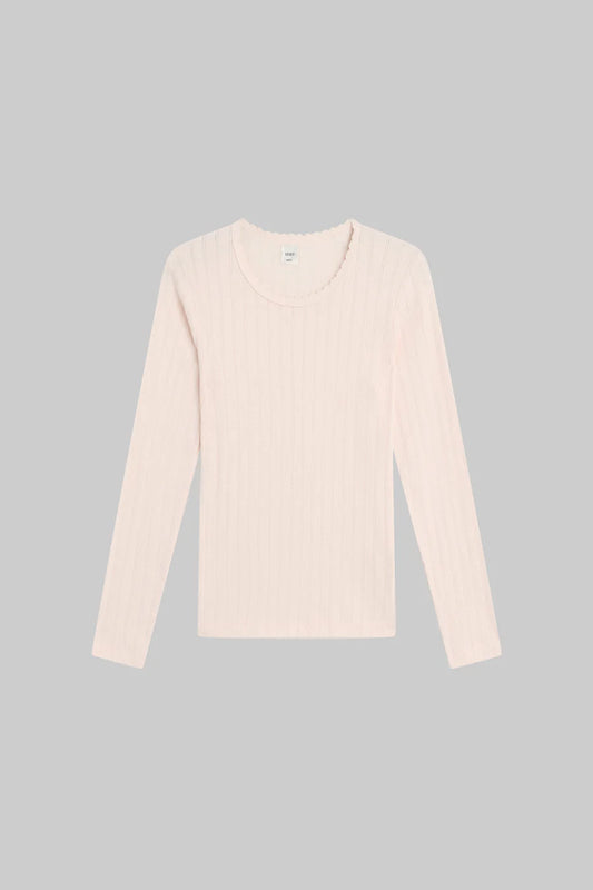 Pointelle Slim Fit Long Sleeve