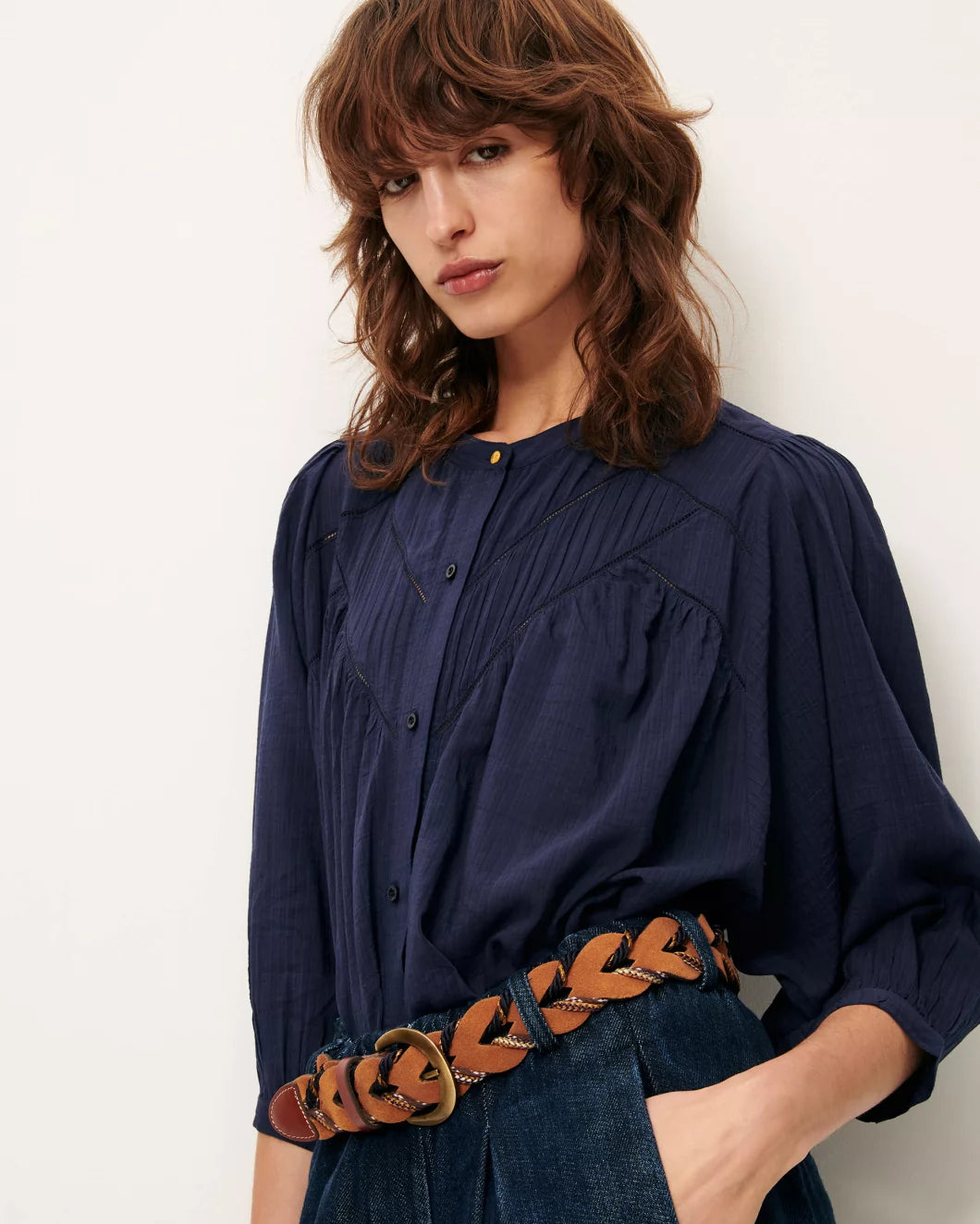 Savi Blouse - Indigo
