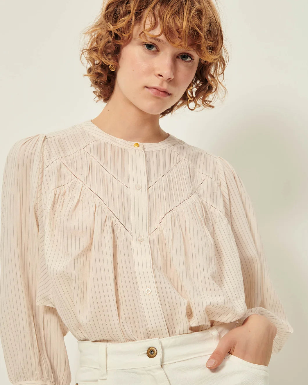 Savi Blouse - Sand Black