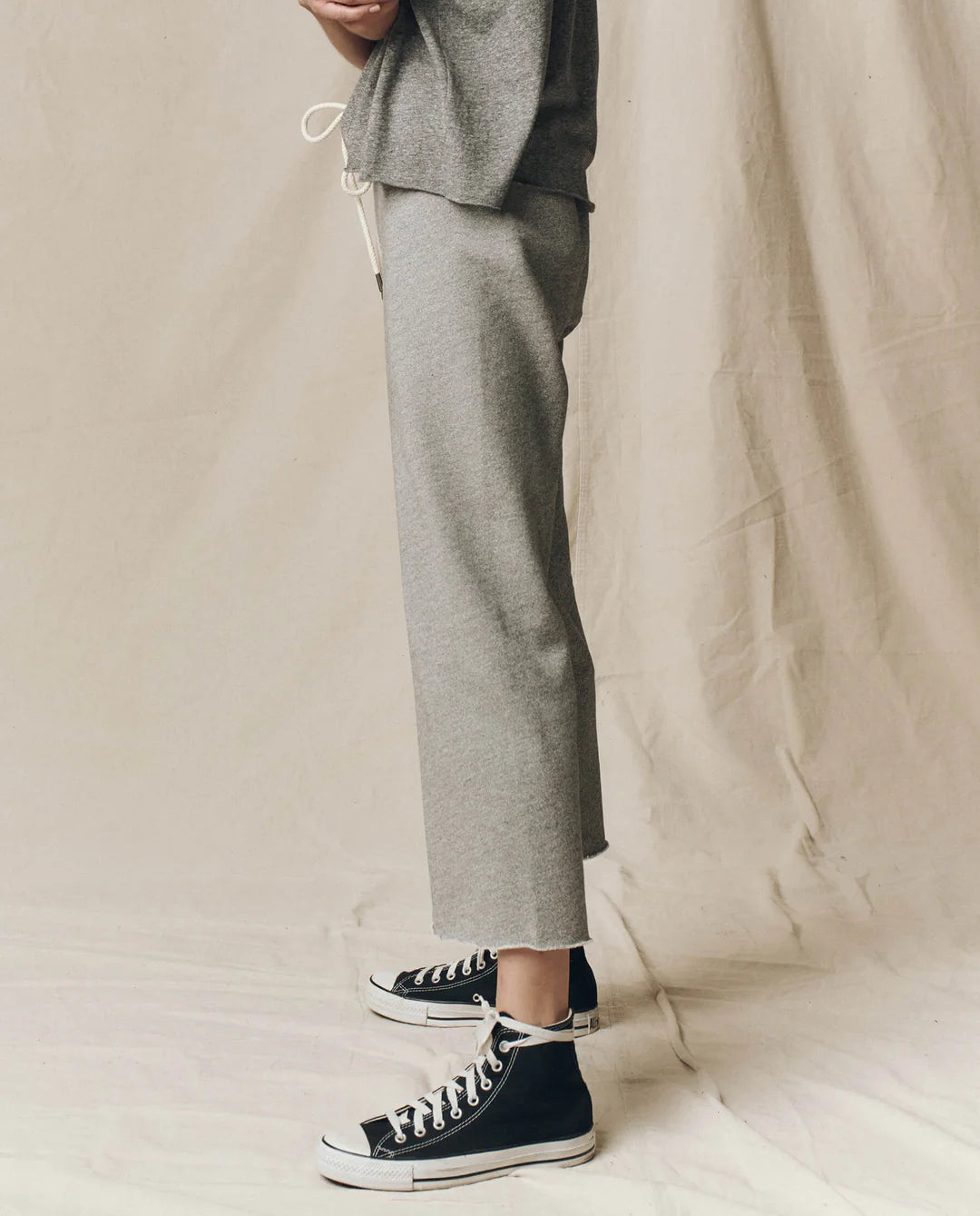 The Wide Leg Cropped Sweatpants