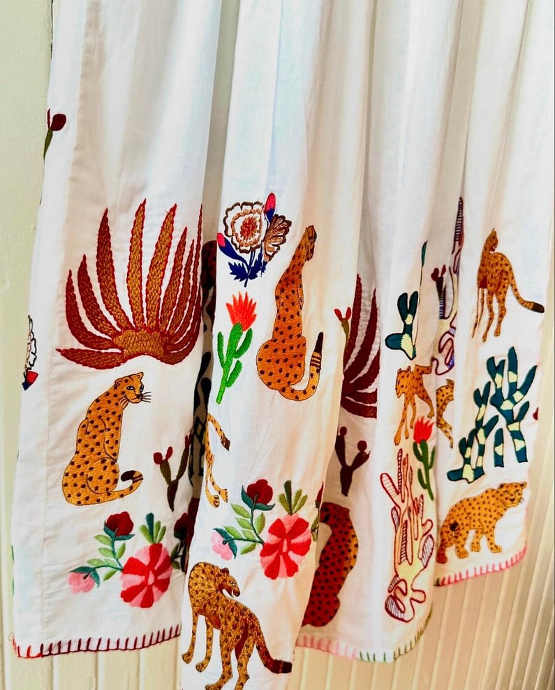 Animal Embroidery Skirt