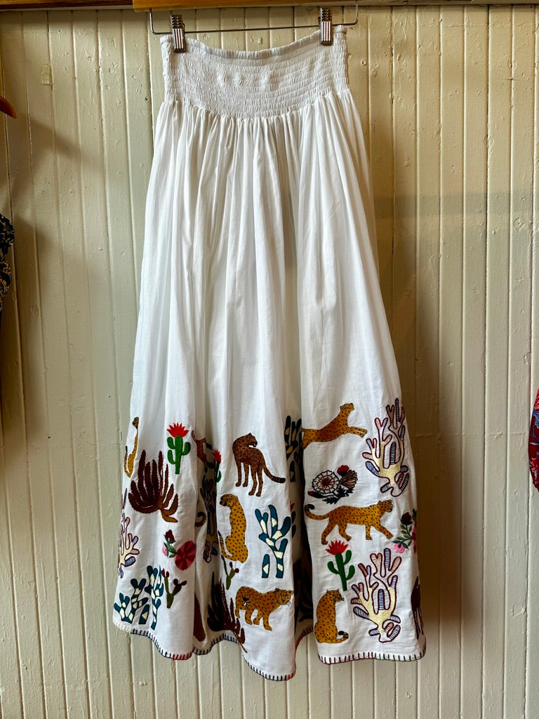 Animal Embroidery Skirt