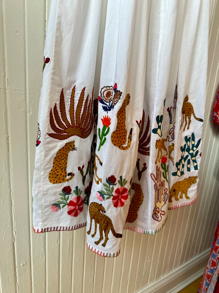 Animal Embroidery Skirt