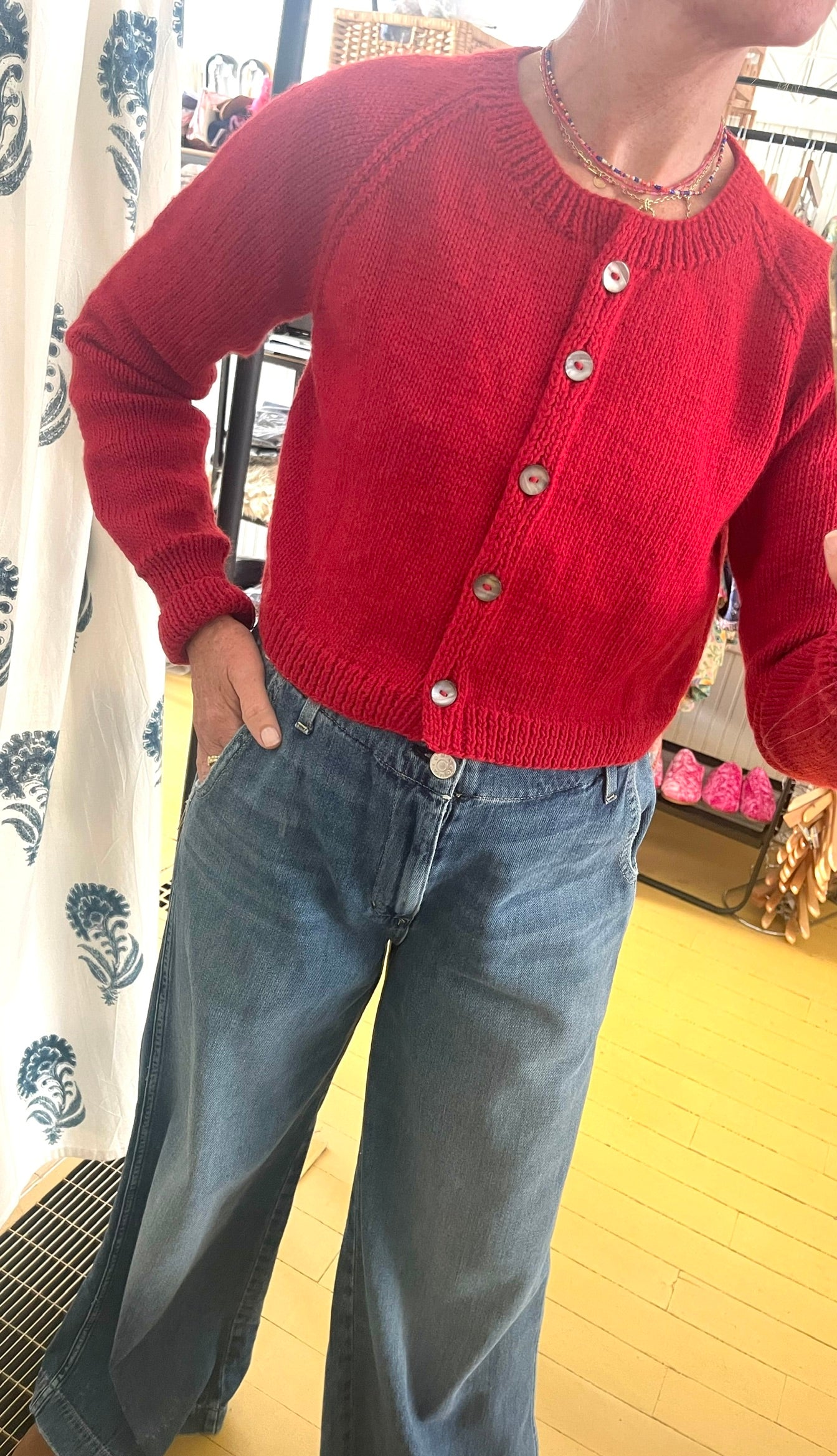 Red Cardigan