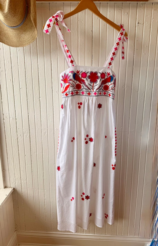 Nimo Agate Dress - White