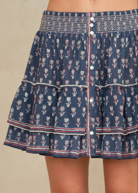 Ari Print Mini Skirt