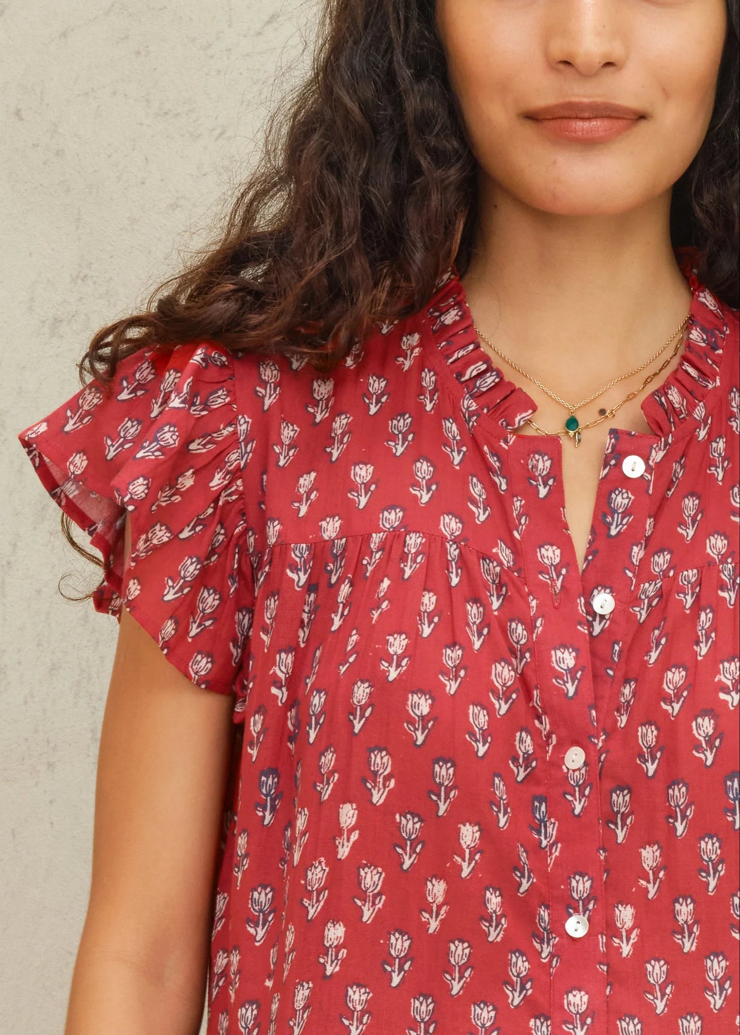 Ari Frill Sundress - Red