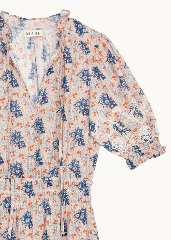 Aster Print Midi Dress