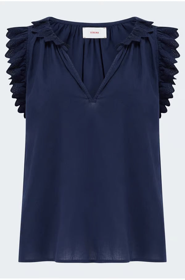 Xirena Navy Bexie Top