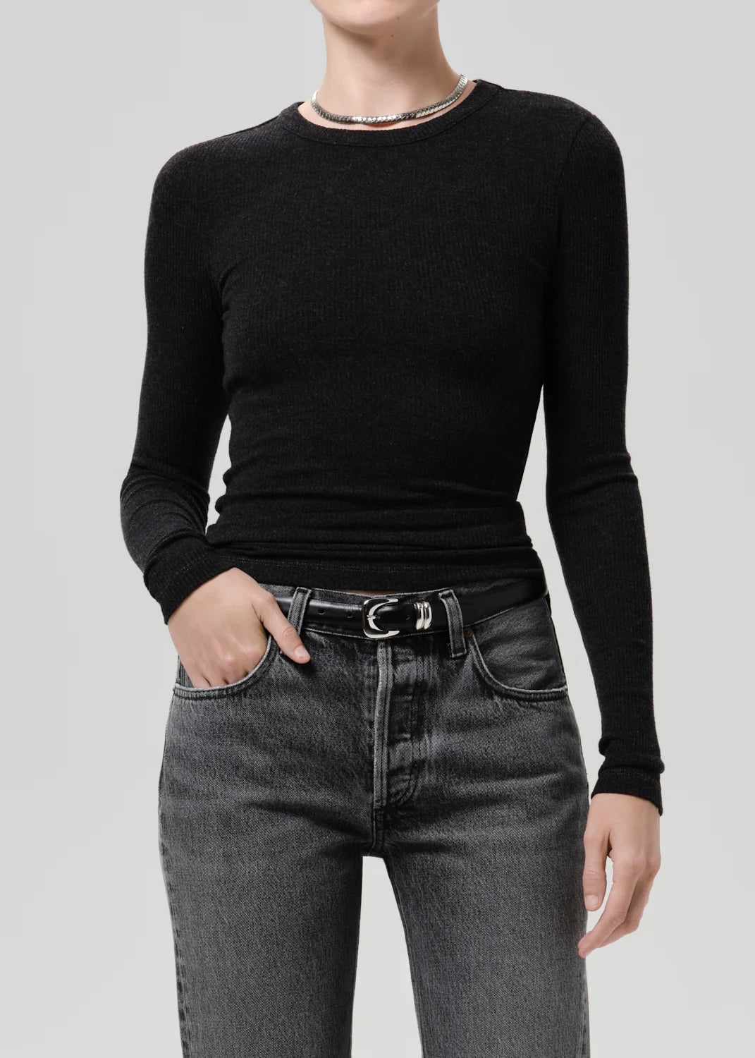 Bina Crewneck - Charcoal