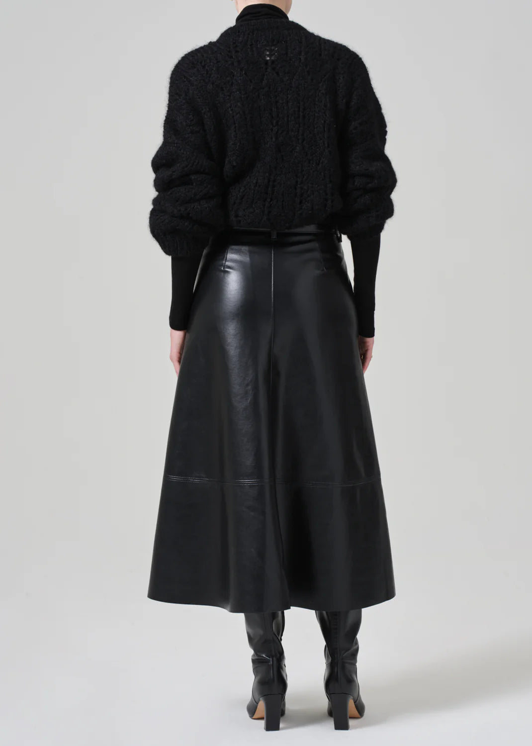 Cassia Leather Skirt