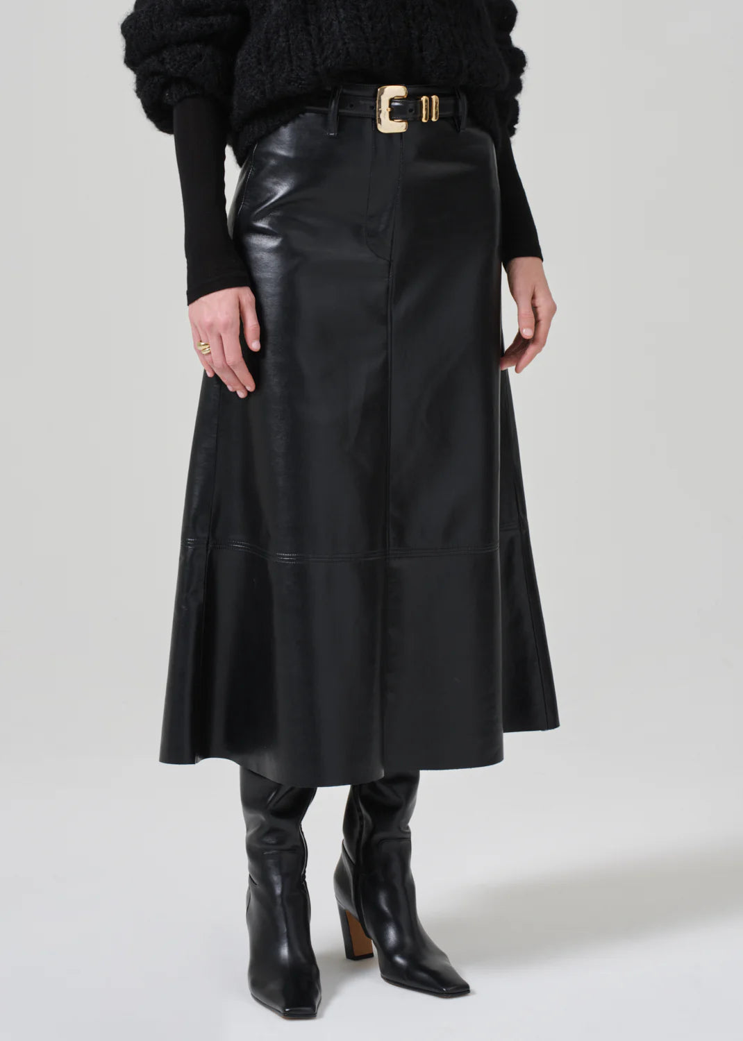 Cassia Leather Skirt