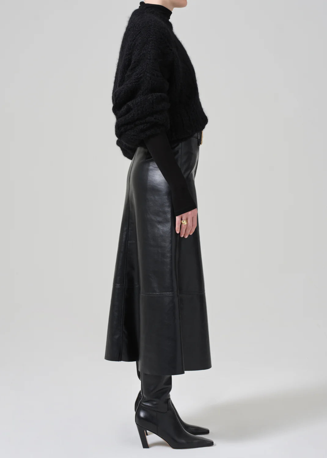 Cassia Leather Skirt