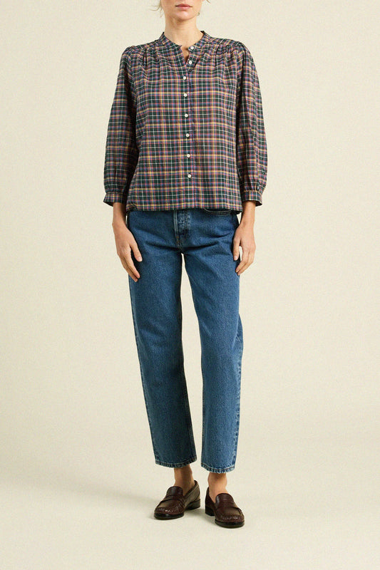 Clara Blouse - Prisma Plaid