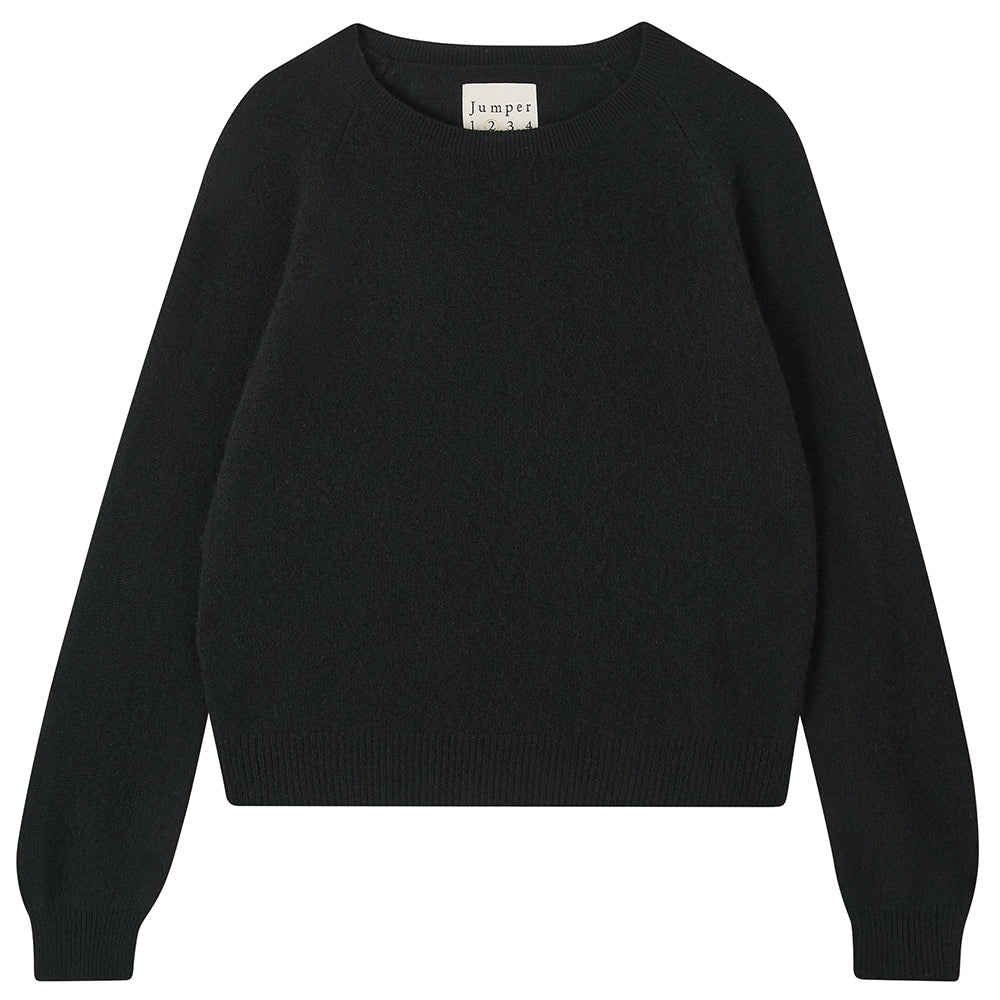 Crop Crew Sweater - Black