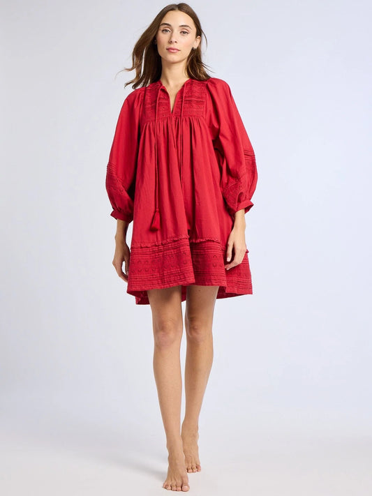 Daisy Dress in Cherry Lace