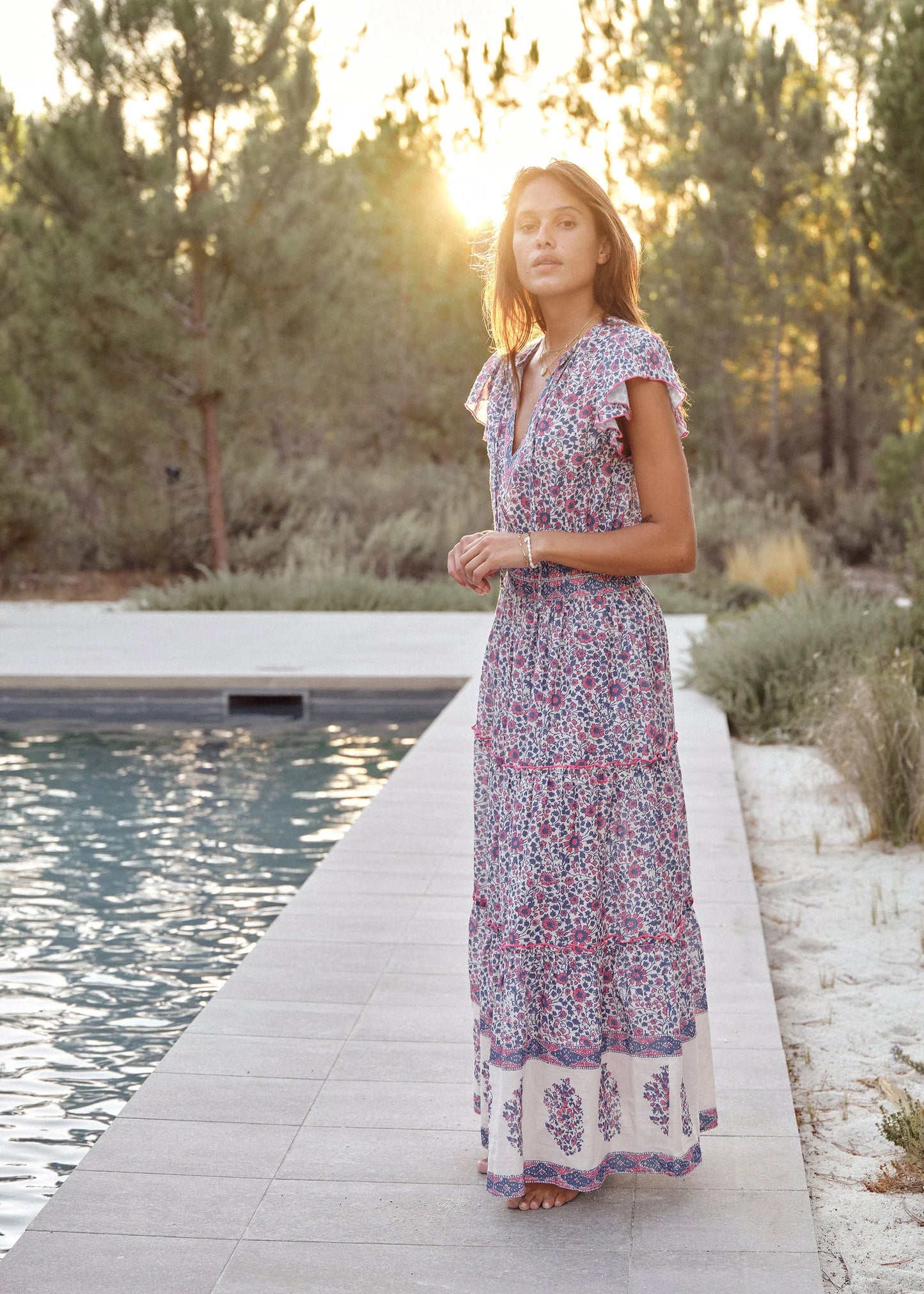 Della Print Maxi Dress