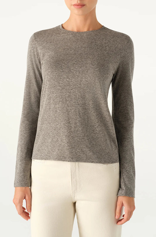 Drew Long Sleeve Tee - Dark Grey