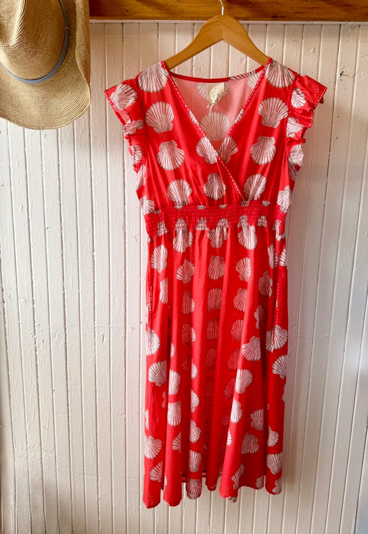 Nimo Camphor Dress - Red Shells