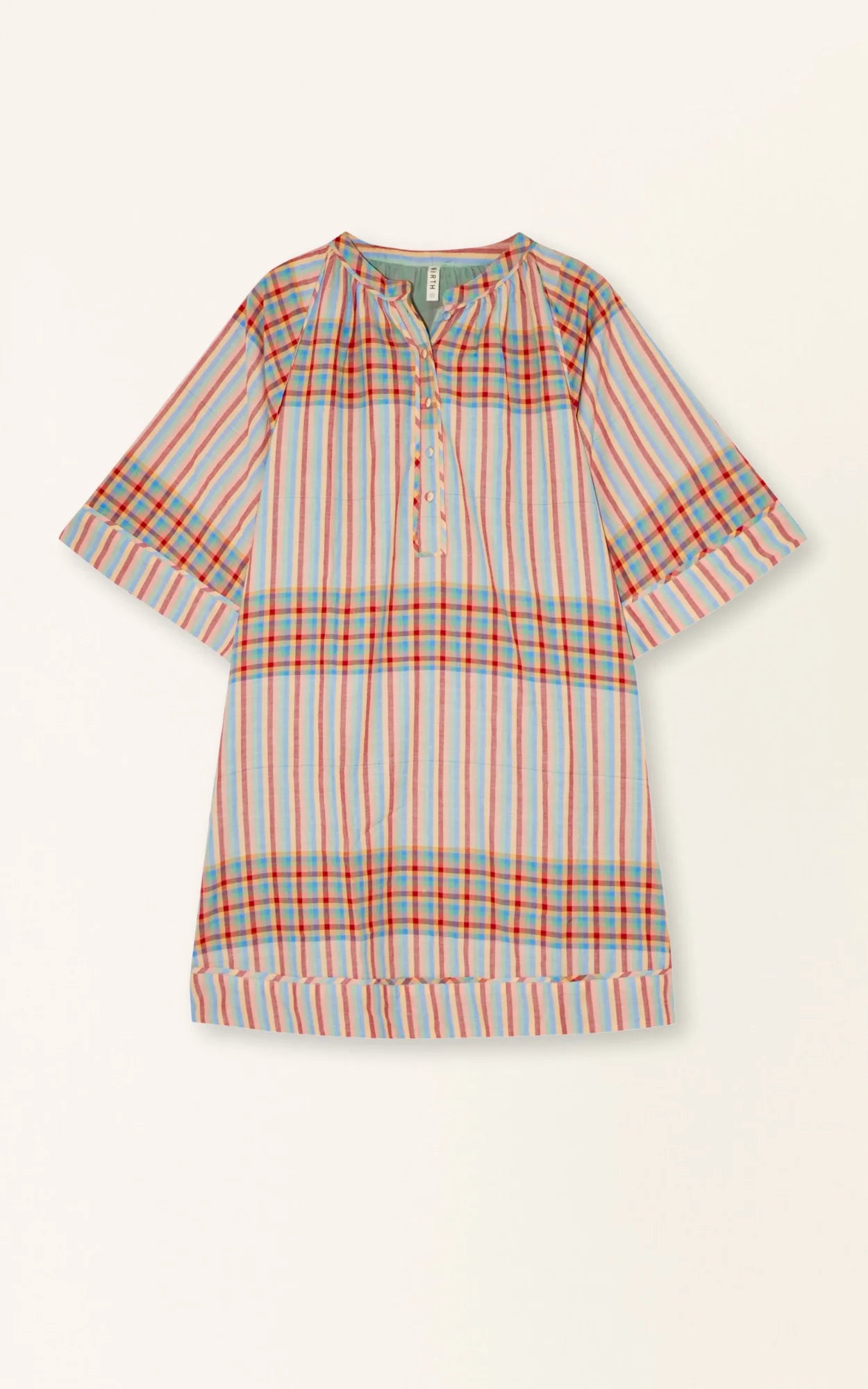 Faro Short Dress in Campfire Plaid