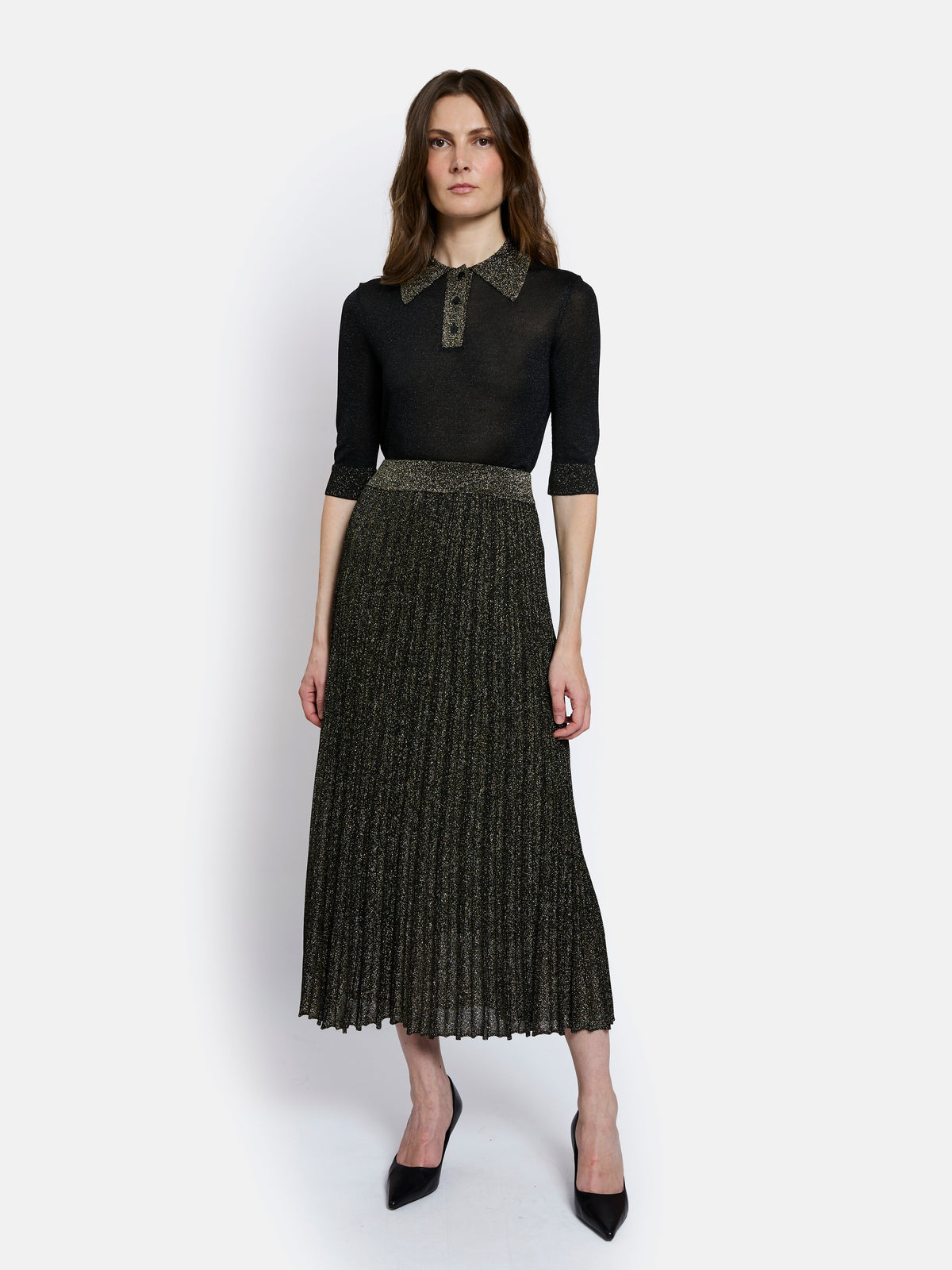 Gala Skirt - Black/Gold