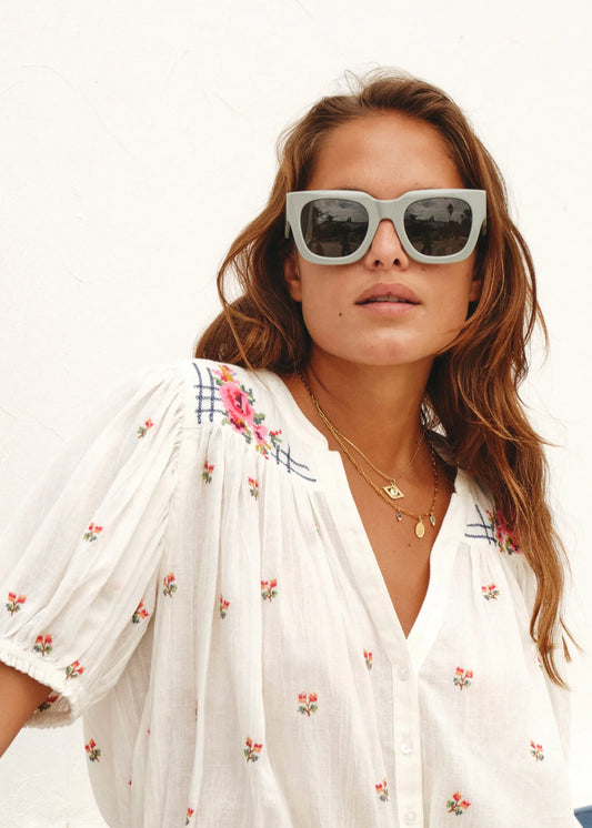 Harlie Embroidered Top