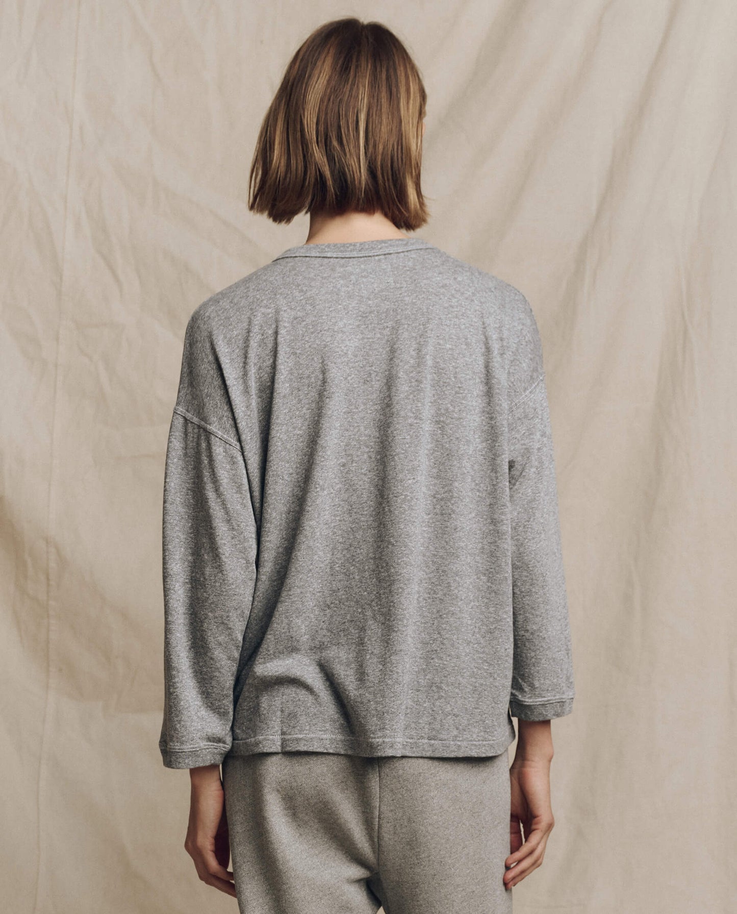 The Shrunken Henley - Grey