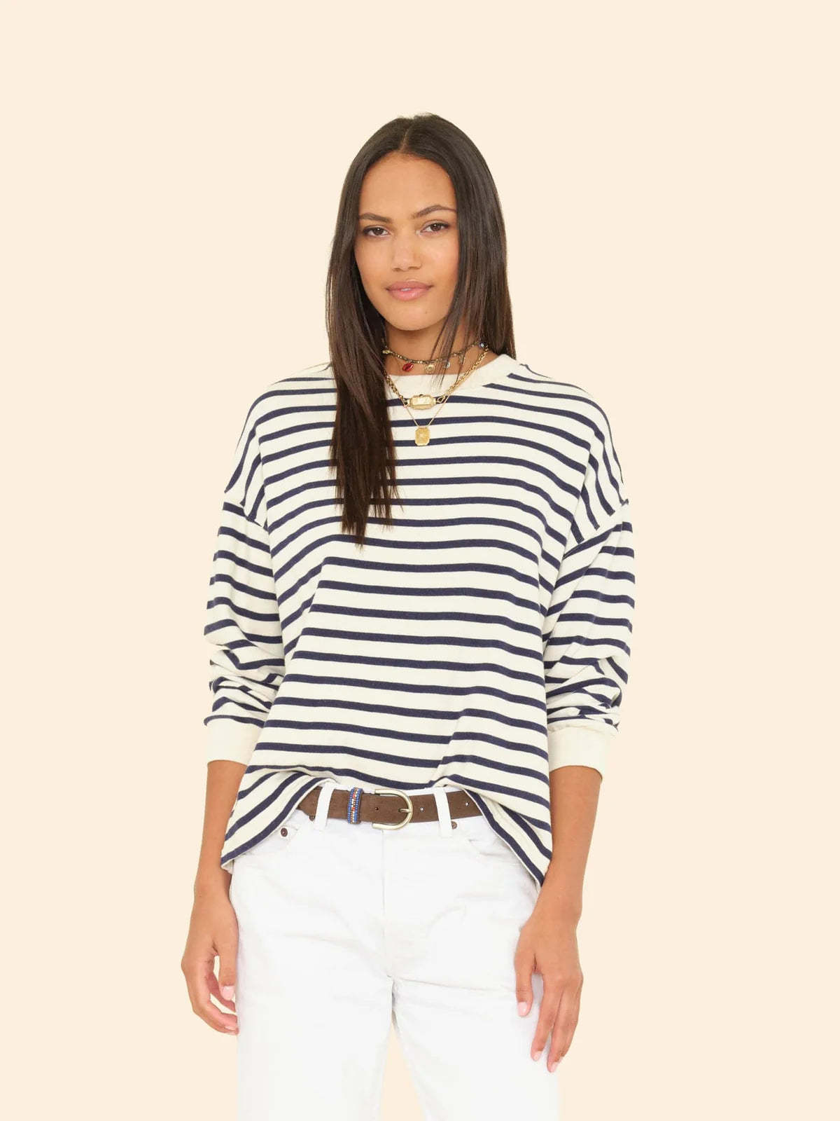 Honor Striped Sweatshirt