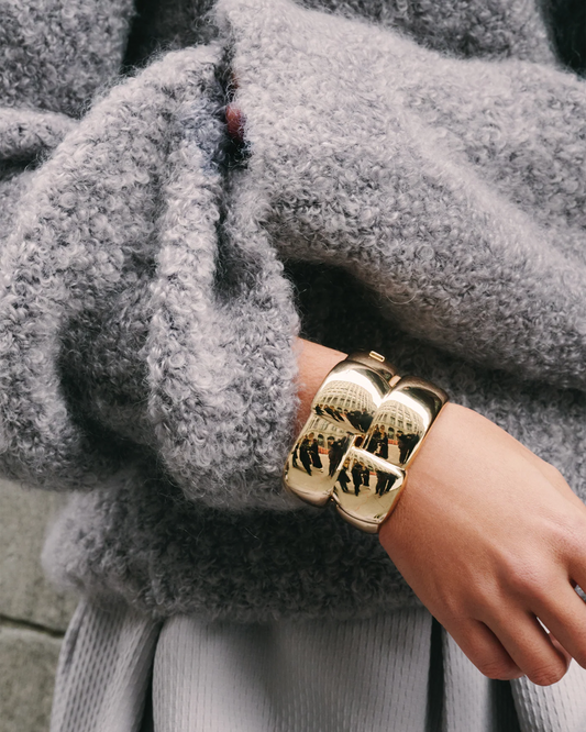 Jenny Bird Mega Woven Bracelet - Gold or Silver