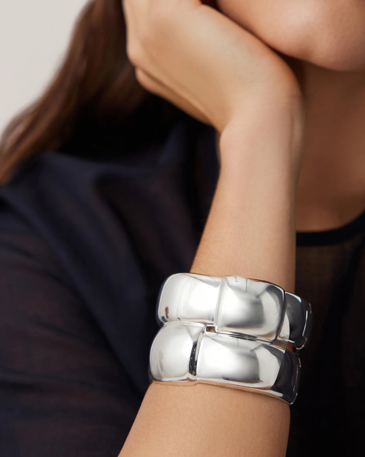Jenny Bird Mega Woven Bracelet - Gold or Silver