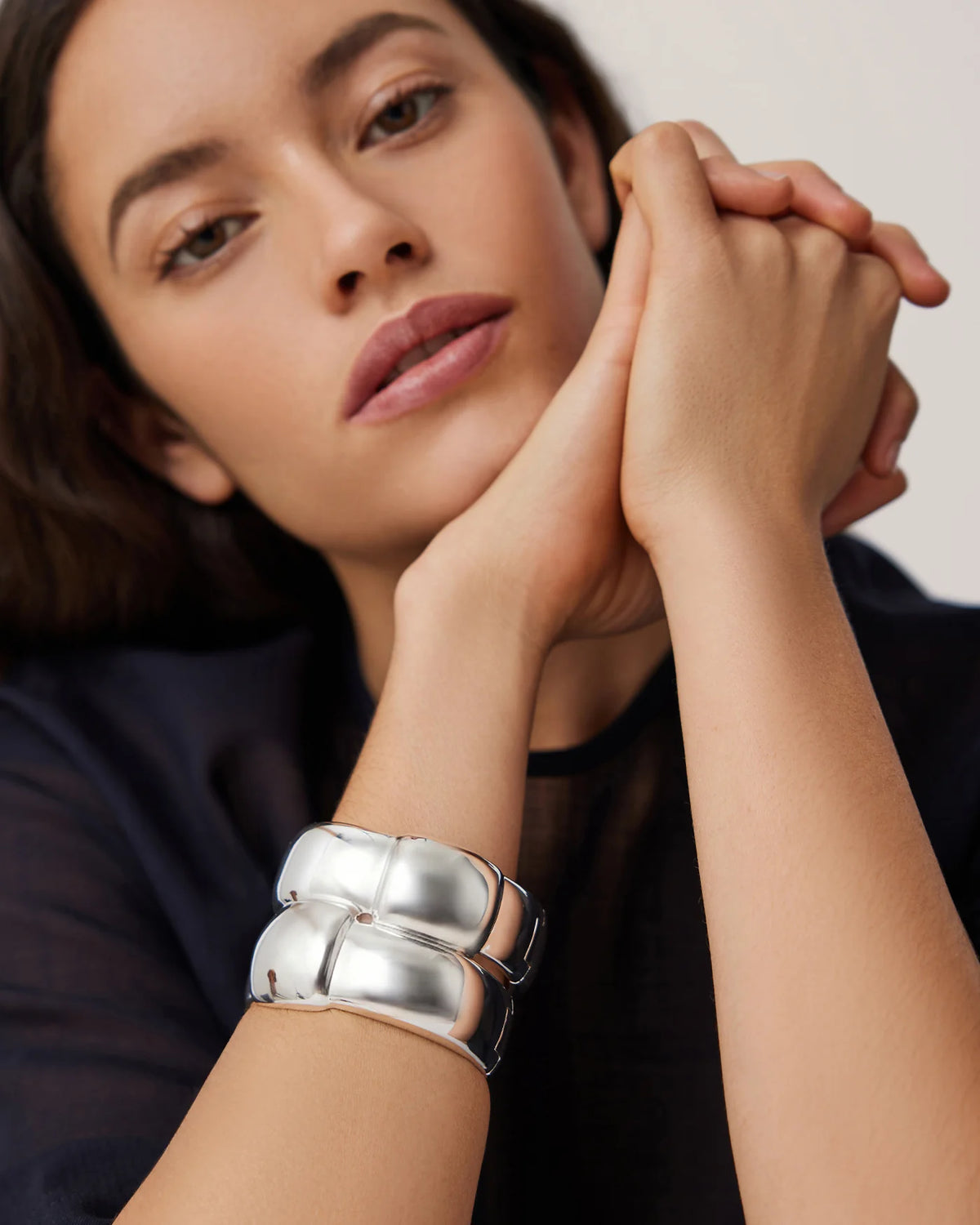 Jenny Bird Mega Woven Bracelet - Gold or Silver