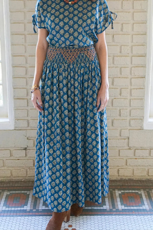 Mia Maxi Skirt - Teal