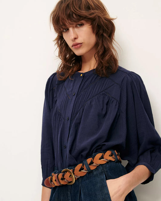 Savi Blouse - Indigo