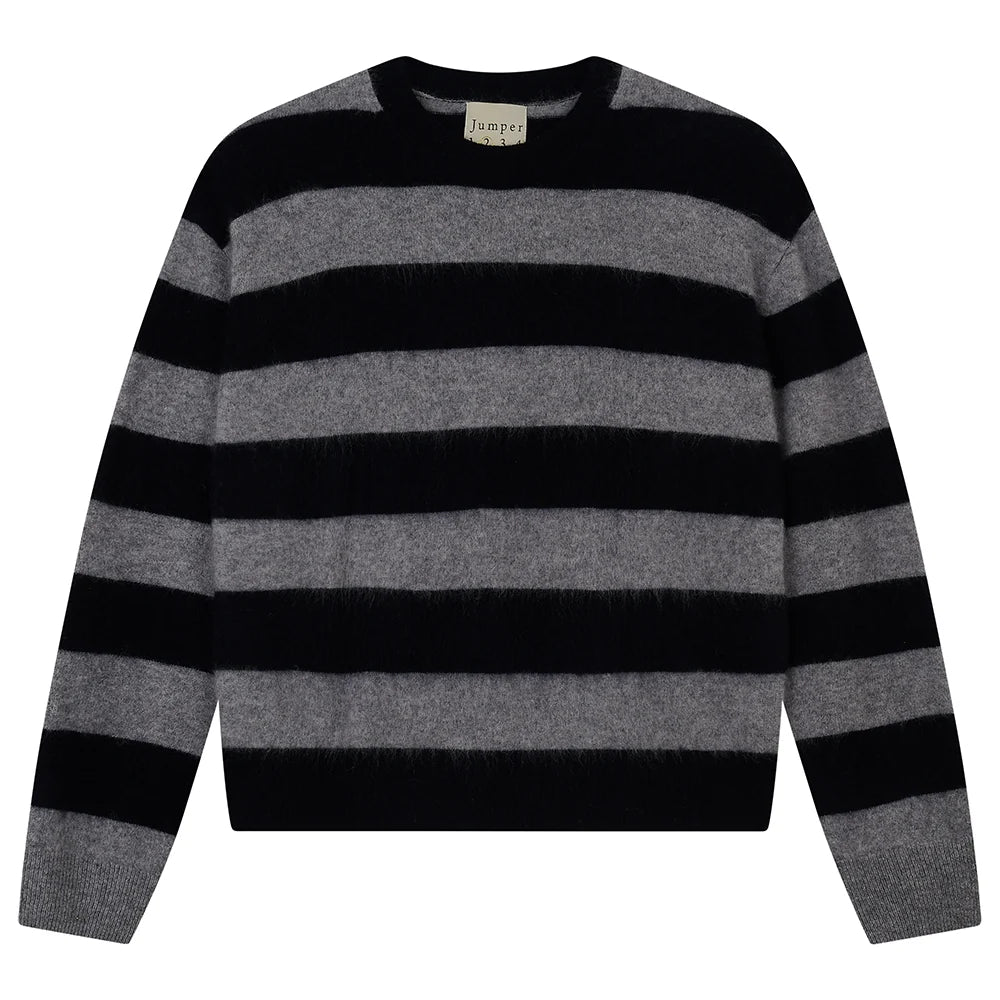 Brushed Stripe Crew
